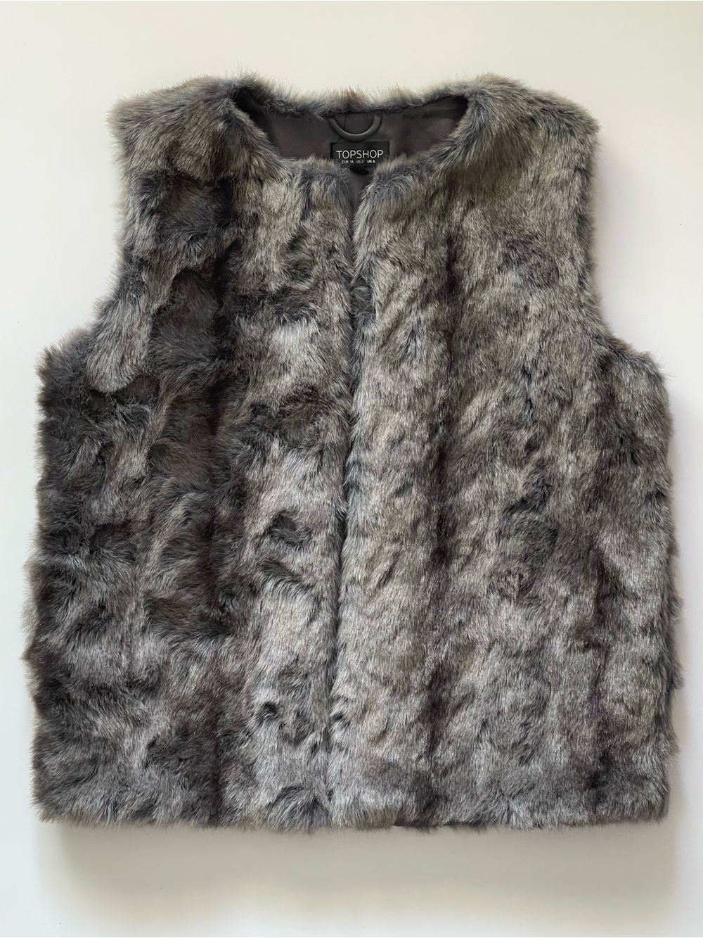 Topshop Grey Faux Fur Vest for Kids